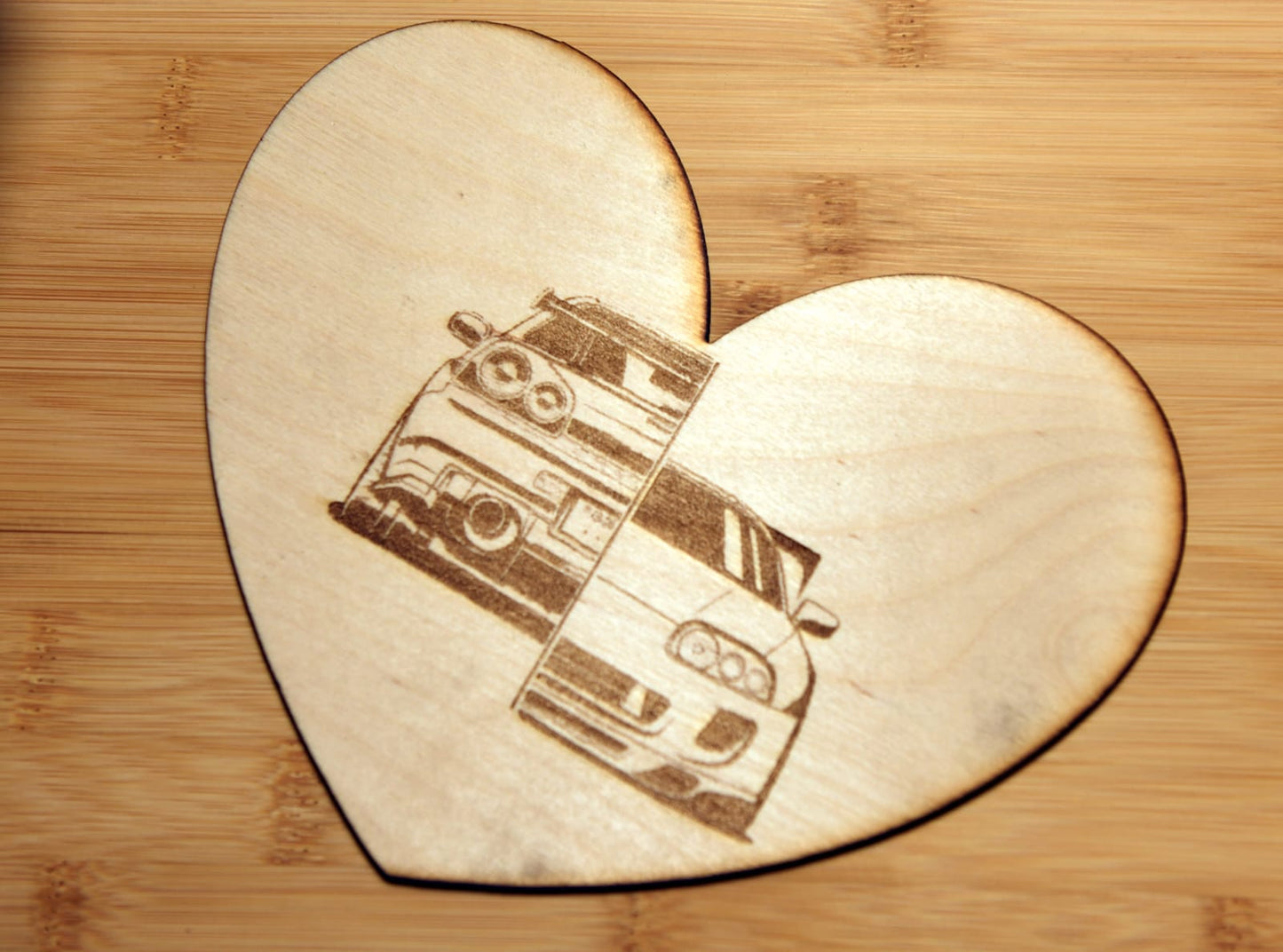 personalisierter Holzkühlschrankmagnet