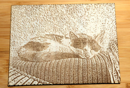 Ihre Erinnerungen in Holz graviert