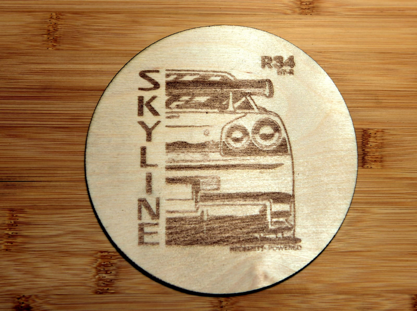 personalisierter Holzkühlschrankmagnet